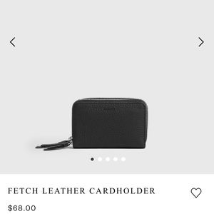 All Saints Leather Fetch Cardholder